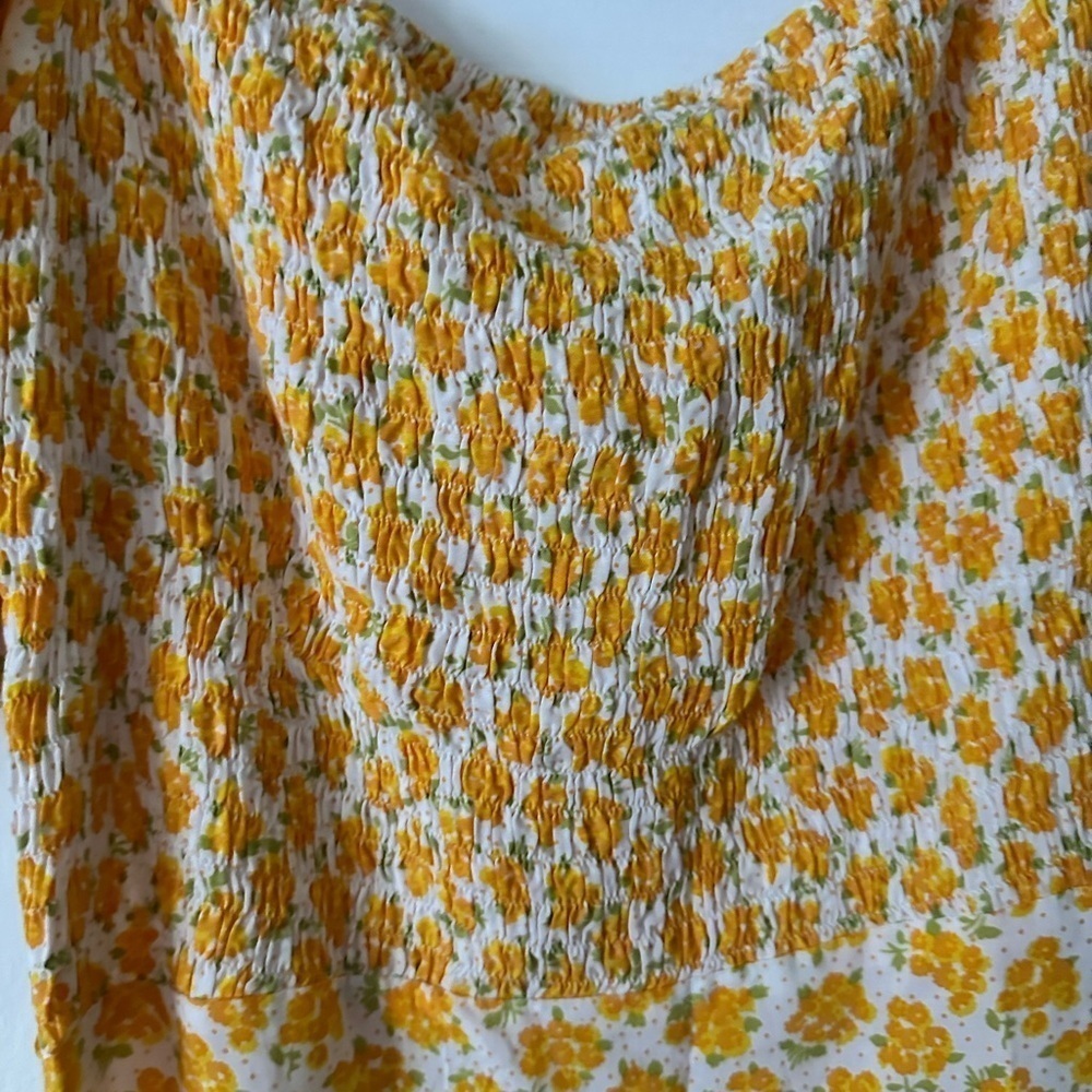 Faithfull The Brand ‘Shimma’ dress in Bette Floral NWT. Yellow floral mini, xxl - Picture 7 of 8